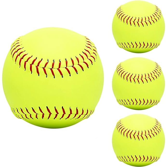 Practice softballs size 12 inches are typically used for training purposes in softball. These softballs are larger than regulation game balls and are often used in drills to help players improve their catching and fielding skills. They are also useful for pitchers to practice their throwing and pitching techniques.