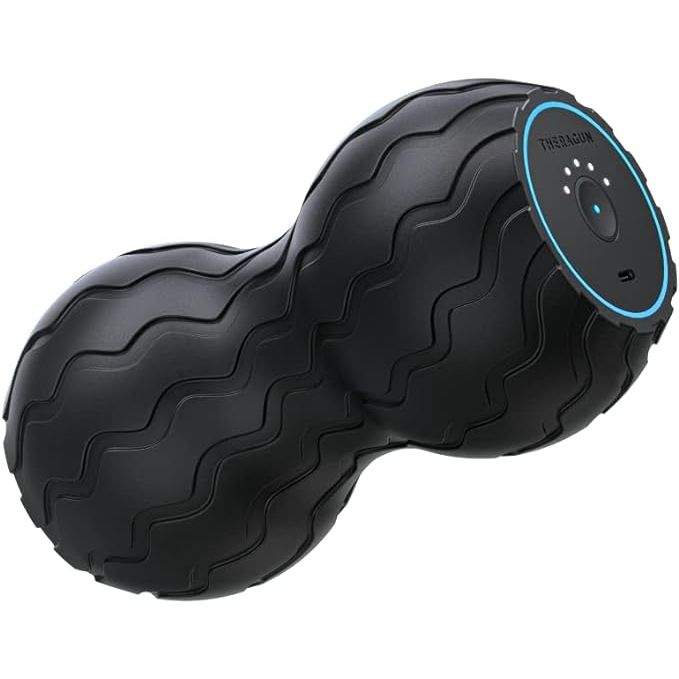 The Therabody Wave Series Wave Duo is a foam roller designed to target the back, neck, and spine with its ergonomically contoured shape. This Bluetooth-enabled muscle roller allows you to customize your experience with 5 vibration frequencies through the Therabody app.
