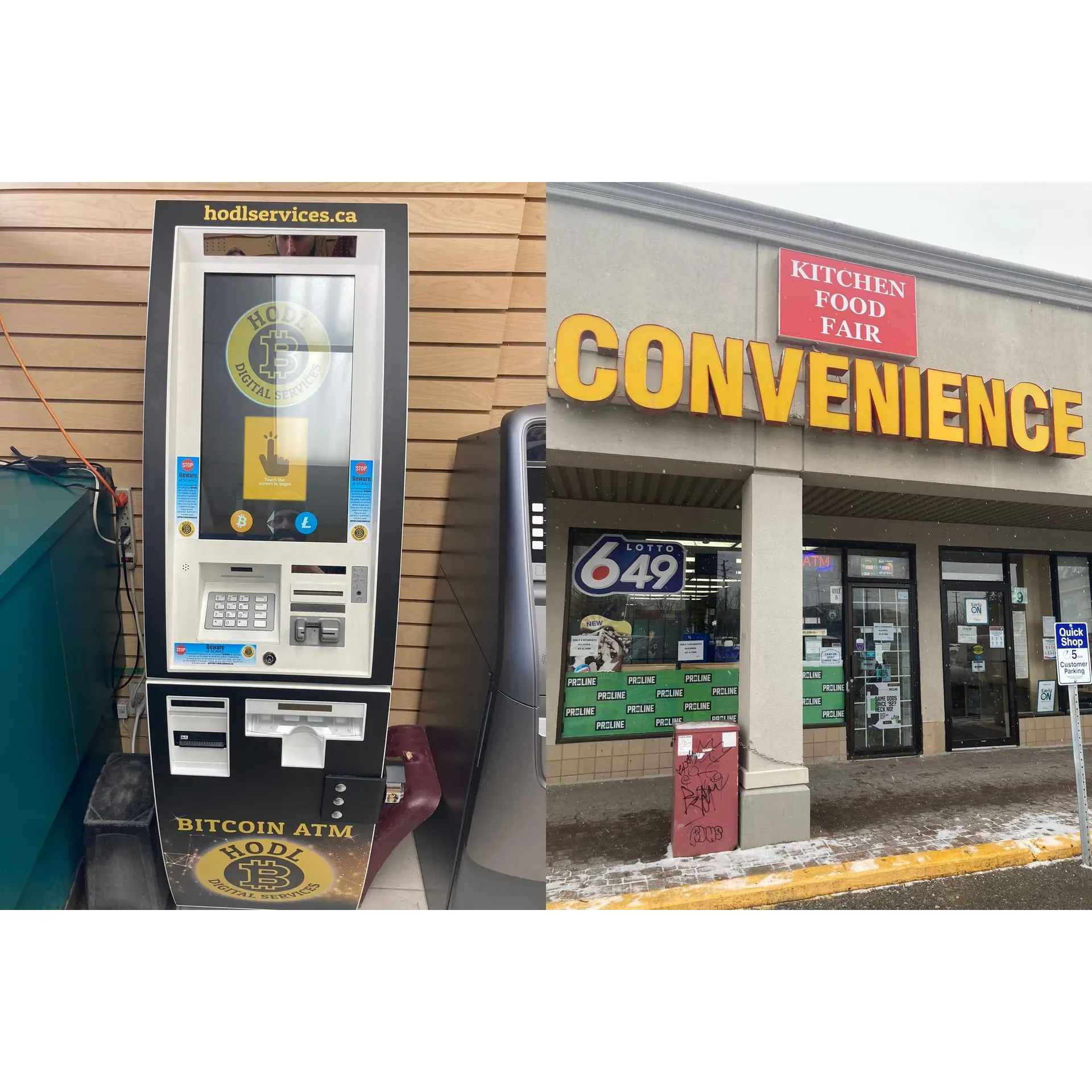 HODL Bitcoin ATM - Kitchen Food Fair is a convenient location in Richmond Hill, Ontario where customers can buy and sell Bitcoin using a Bitcoin ATM. The ATM is located at 10610 Bayview Ave, providing easy access for those in the area looking to transact with the popular cryptocurrency. The Kitchen Food Fair location offers a quick and easy way for individuals to invest in or exchange Bitcoin without the need for an online exchange.

Customers can visit HODL Bitcoin ATM - Kitchen Food Fair to securely buy or sell Bitcoin using cash or credit/debit cards. The ATM is user-friendly and provides a safe and reliable way for individuals to engage with the world of cryptocurrency. The location is open during regular business hours, making it a convenient option for those looking to transact with Bitcoin in a physical setting. Description by ChatGPT.