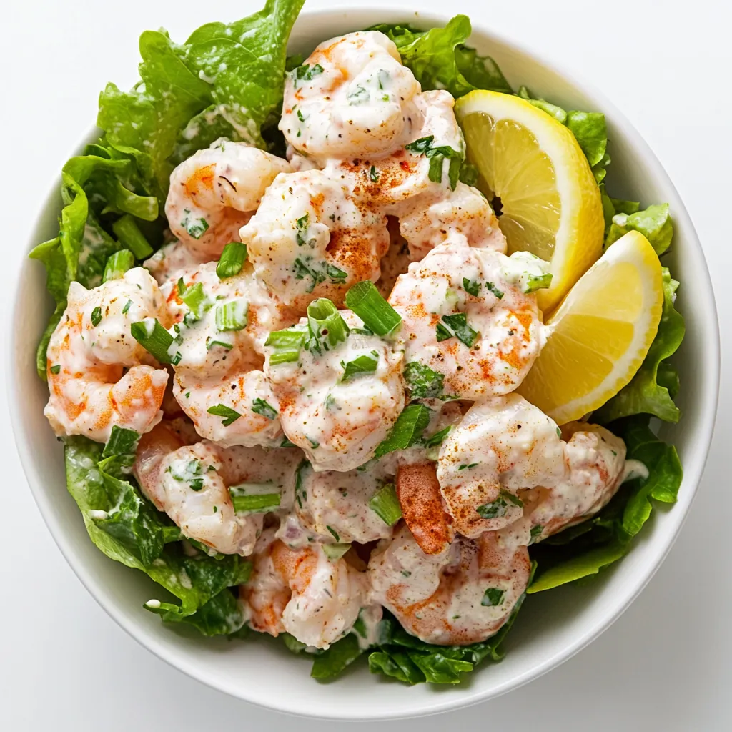 Shrimp Remoulade Salad is a refreshing and flavorful dish that combines succulent shrimp with a classic remoulade sauce. This salad is typically made using first boiling and then chilling plump, seasoned shrimp.