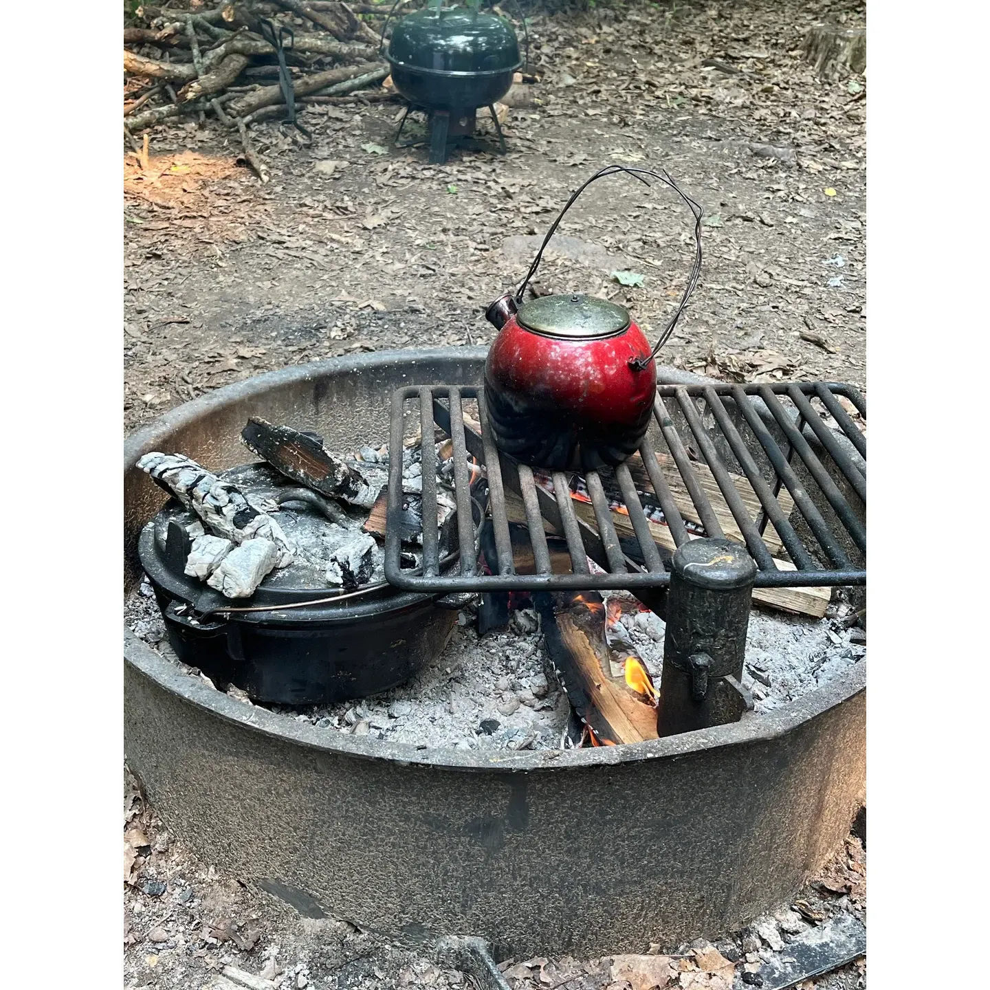 Upper Ice Age Campground offers a serene retreat into the great outdoors for both seasoned adventurers and casual nature lovers. Each spacious campsite promises the comfort and solace of the surrounding woods, with ample room for your camping setup—including provisions for multiple large tents. Convenience is at your doorstep with select sites like 401 providing immediate access to shower facilities and fresh water spigots, ensuring necessities are never far from reach.

The campground store stands ready to enhance your experience, stocked with a delightful mix of memorable souvenirs to commemorate your stay and essential items to meet any of your camping needs. Visitors are assured of a well-rounded outdoor experience with the availability of picturesque tent car camping spaces, complemented by the comfort of respectable distances between sites for privacy.

The well-maintained bathroom amenities add to the comfortable camping experience, reinforcing the conveniences of home while being surrounded by nature's canopy. Strategically placed flora between sites affords a sense of seclusion and intimacy amidst the vibrant community atmosphere, particularly during the quieter midweek days.

For those seeking an authentic connection with nature without the trappings of modern utilities, Upper Ice Age Campground offers rustic sites that encourage a more traditional approach to camping, surrounded by opportunities for hiking and lake activities. The sprawling natural landscape invites exploration, whether by bike or on foot, allowing adventurers to immerse themselves in the tranquil ambiance of the region's trails and waterfront beauty.

At Upper Ice Age Campground, every nature enthusiast can find their haven under the whispering trees, enveloped by the timeless charm of the woods while enjoying the thoughtful amenities that enhance the camping experience. Whether seeking solitude or engaging with fellow campers, this sanctuary offers a picturesque escape to forge lasting memories and a genuine appreciation for the simple joys of outdoor living. Description by ChatGPT.