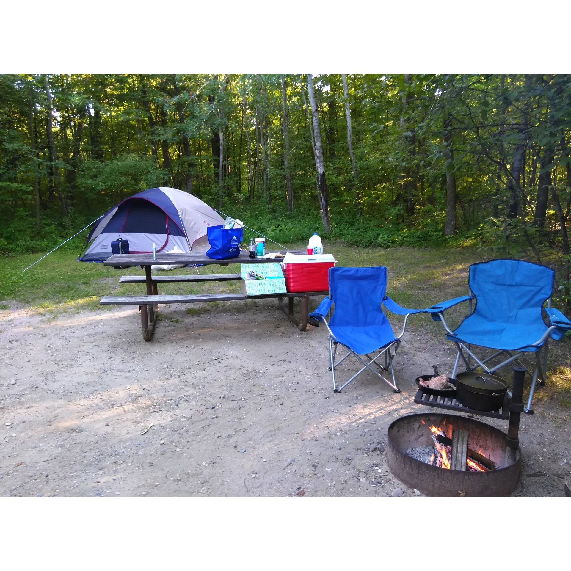 Birch Lakes State Forest and Campground Area offers a tranquility that appeals to those looking to escape the hustle and bustle of daily life. The surrounding natural beauty creates an idyllic backdrop for outdoor enthusiasts and photographers alike, making it a sought-after location for capturing special moments amid the serenity of the great outdoors.

The campground, praised for its serenity and picturesque setting, is the ideal retreat for visitors seeking a peaceful sojourn by the lake. Here, the water invites guests to partake in leisurely activities, contributing to the relaxing ambiance of the region. Those who have experienced the charm of Birch Lakes often speak highly of the friendly and engaging camp host, who makes families feel welcomed, demonstrating special care for the younger guests. Her warmth adds a personal touch to the stay, creating lasting memories for campers.

Attention to cleanliness is a hallmark of the Birch Lakes camping experience. Guests consistently note the pristine condition of both the sites and the rest facilities, which are maintained with utmost care. The dedication to providing a comfortable and spotless environment does not go unnoticed and contributes to many campers favoring this location as their preferred getaway.

For those in search of seclusion, the walk-in sites offer a private haven removed from the outside world, where nature's sounds fill the air and the stress of everyday life fades away. Additionally, with affordable pricing, Birch Lakes State Forest and Campaska Area stands as an accessible option for those desiring a nature-filled respite without straining their budget.

To fully prepare for the experience, visitors are reminded to stock up on supplies such as firewood in the nearby town before arrival, ensuring a seamless and relaxing camping adventure. With its combination of natural charm, warm hospitality, and exceptional upkeep, Birch Lakes State Forest and Campground Area remains a cherished destination for return visits and new explorers alike, yearning for the gentle whispers of nature and a break from the ordinary. Description by ChatGPT.