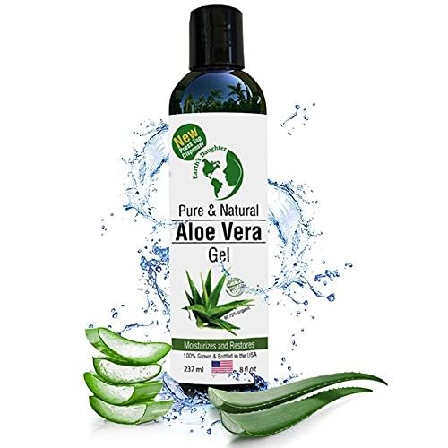 Earth's Daughter Organic Aloe Vera is made from 100% pure and natural cold-pressed aloe, free of any additives or fillers. It comes in an 8 oz bottle with a convenient disc top dispenser for easy application. This aloe vera is great for use on the face, hair, sunburn, and dry skin due to its soothing and moisturizing properties.