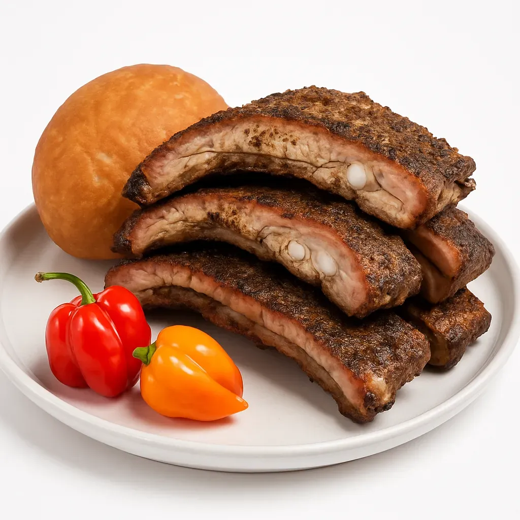 Experience a taste of the Caribbean with these flavorful BBQ Jerk Ribs, featuring pork spare ribs marinated in a spicy jerk paste, smoked to perfection, and paired with traditional Caribbean Johnny Cakes.