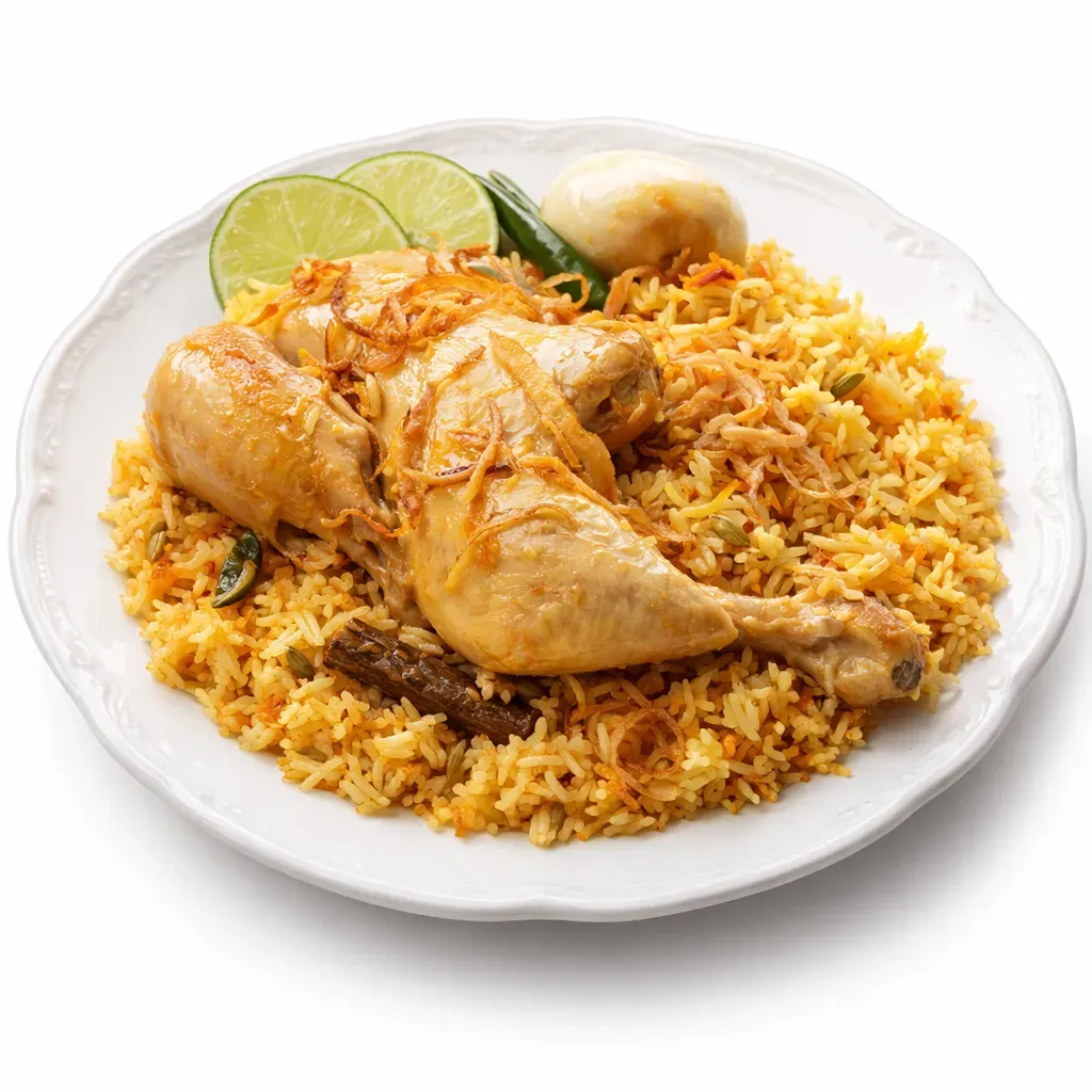 Morog Pulao is a quintessential Bengali dish combining tender chicken and fragrant basmati rice cooked with rich spices and a touch of saffron, creating an aromatic and flavorful meal perfect for special occasions or delightful family dinners.