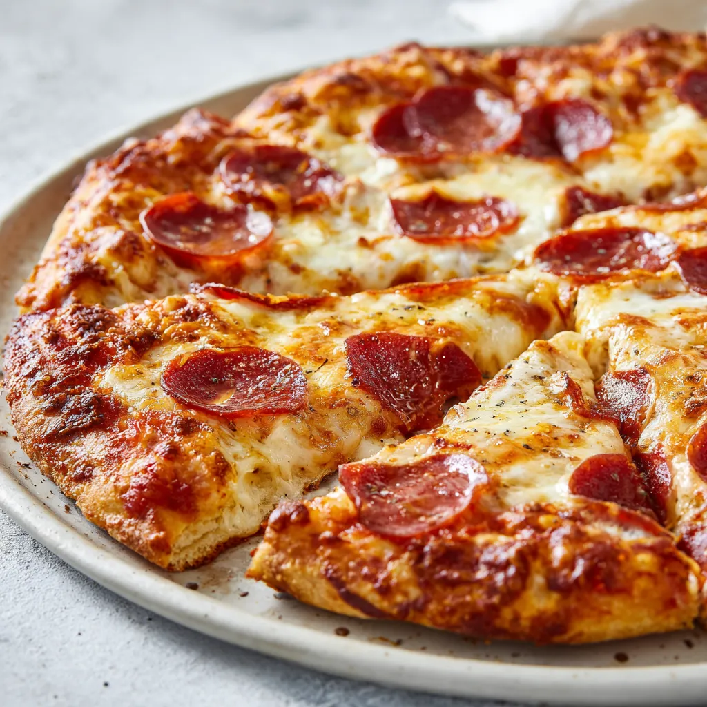 Indulge guilt-free with this healthy twist on a classic favorite. This high-protein pepperoni pizza swaps traditional ingredients for lighter options, ensuring you savor every bite while meeting your nutritional goals. Perfect for a quick weeknight dinner or a weekend treat!