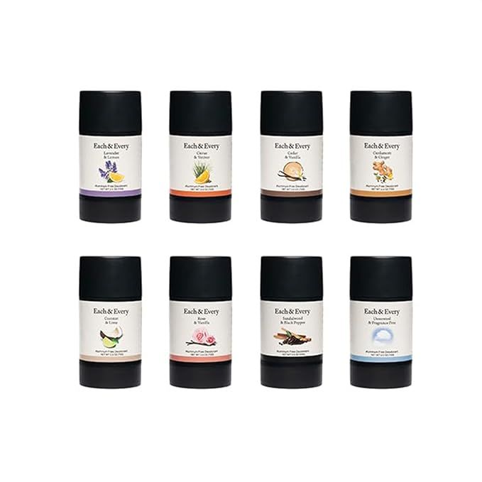 The Each & Every Year-Supply Deodorant Variety Set is a great option for those looking for a long-term supply of deodorant that is aluminum-free and made with clean ingredients.