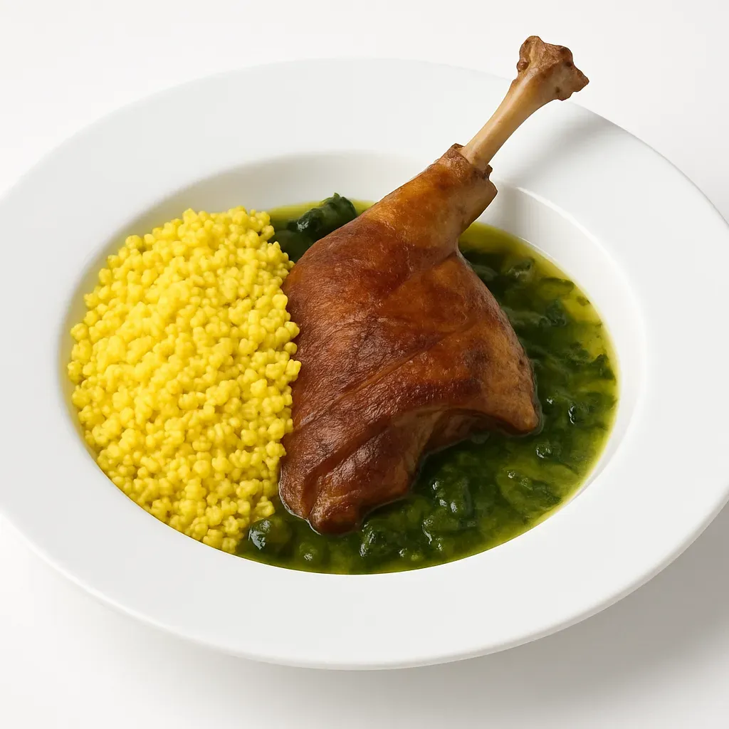 A traditional dish from Belém do Pará, highlighting the unique ingredients of Northern Brazil, including tucupi made from wild cassava and jambu with its numbing properties.