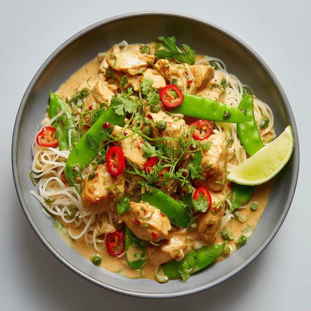 A comforting and flavorful Thai dish made in a slow cooker that's perfect for busy days.