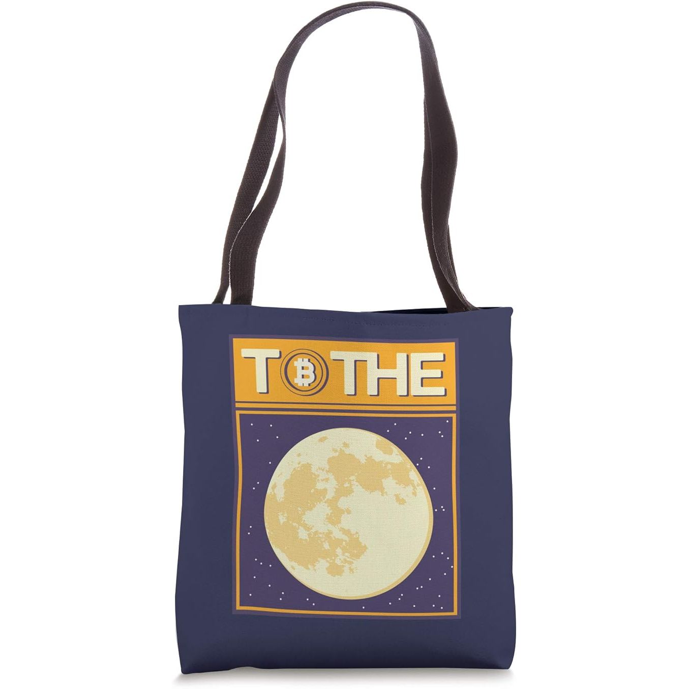 Bullish Bitcoin To The Moon Bitcoin Bull Quote Tote Bag image