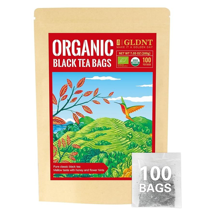 Indulge in the rich and full-bodied flavor of our USDA Certified Organic Black Tea. Hand-picked and carefully crafted, this premium tea is packed with antioxidants, polyphenols, and amino acids for a healthy and delicious brew. Whether you enjoy it hot or over ice, this black tea is perfect for any time of day.