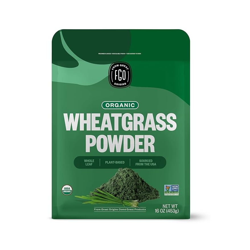 FGO Organic Whole Leaf Wheat Grass Powder is a convenient and nutritious way to incorporate wheatgrass into your diet. The product is grown in the USA, ensuring high quality and freshness.