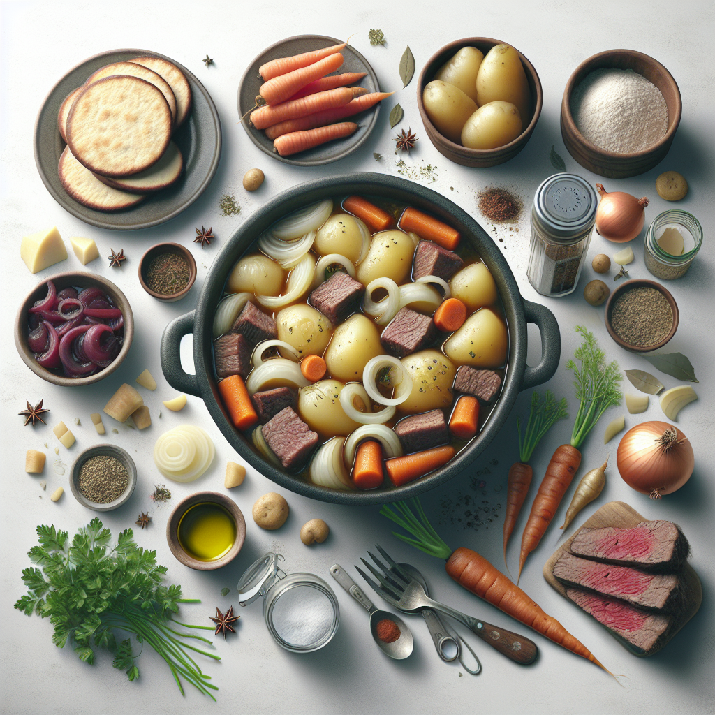 Stovies are a hearty and traditional Scottish dish that features slow-cooked potatoes with meat, usually leftover roast or sausages. The name 'stovies' comes from the method of 'stoving,' which means to cook slowly in a closed pot.