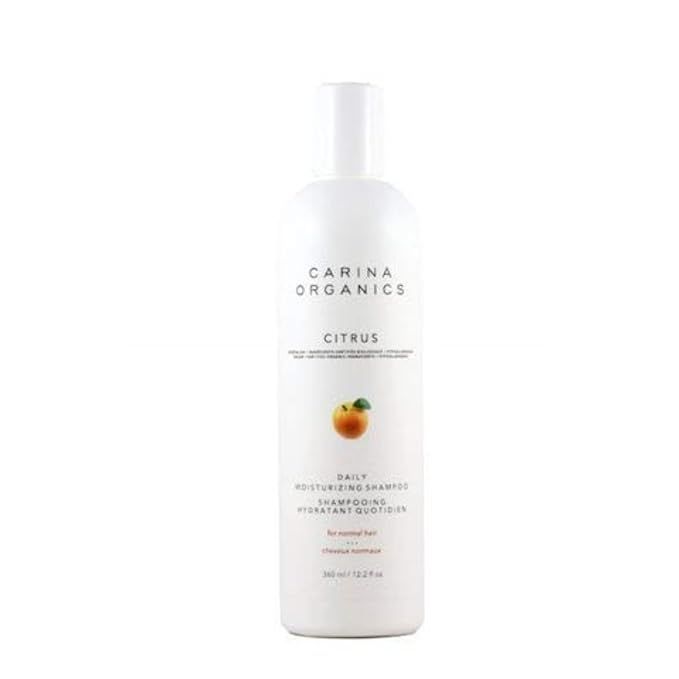 Carina Organics Citrus Daily Moisturizing Shampoo is a natural and organic shampoo suitable for daily use. It is enriched with citrus extracts which help to cleanse and nourish the hair while providing a refreshing and uplifting scent.