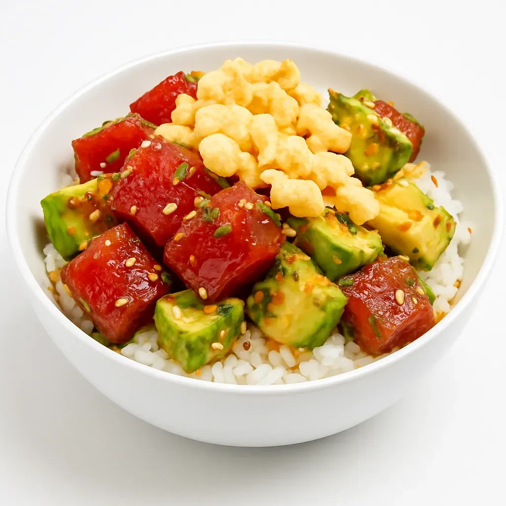 The Shoyu Ahi Poke Bowl is a popular Hawaiian dish that features cubes of raw ahi tuna marinated in a soy sauce-based mixture. Combining the freshness of sushi-grade tuna with the flavors of garlic, ginger, sesame oil, and green onions, this dish is a celebration of both taste and texture.