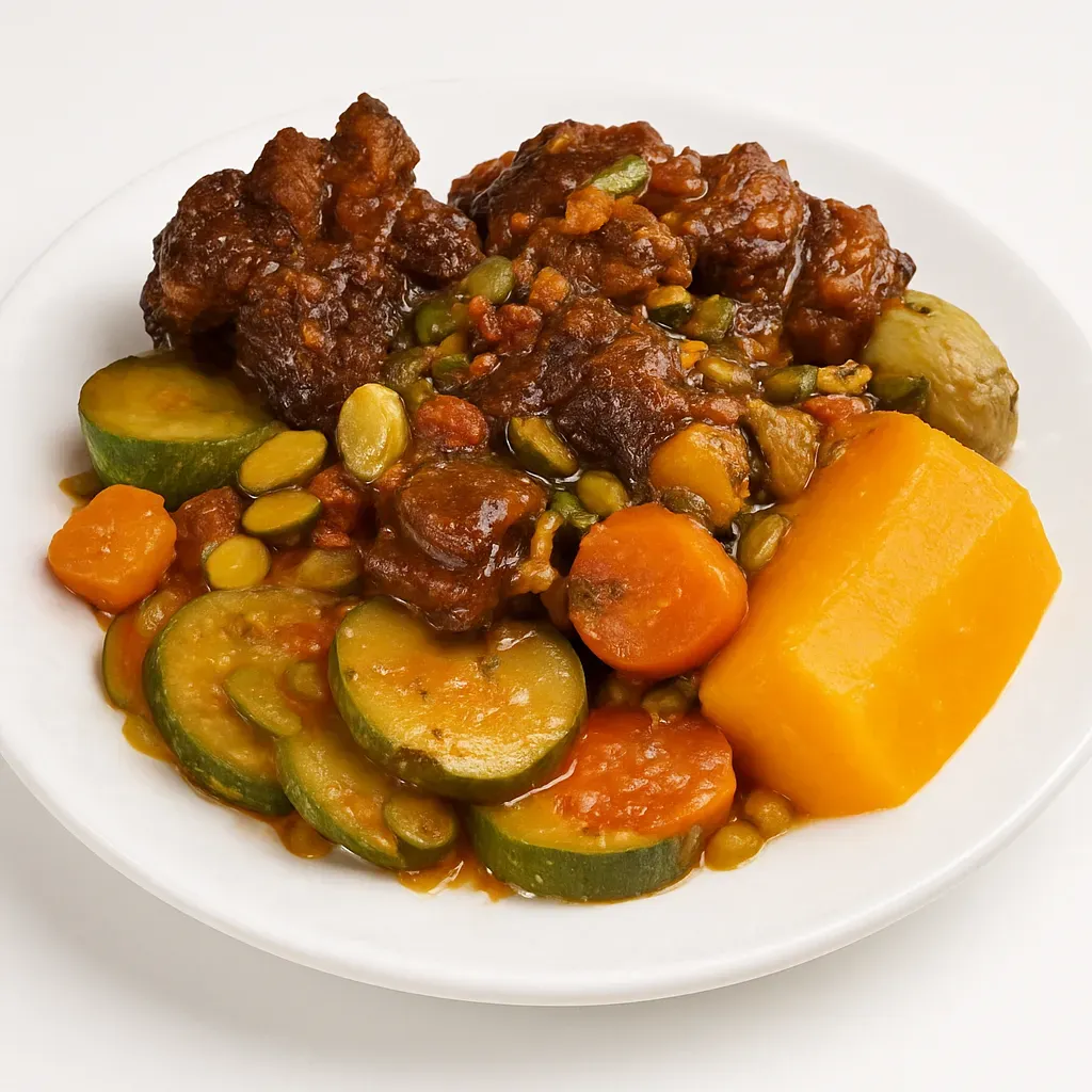 A rich and hearty dish bursting with flavor, offering a taste of Caribbean cuisine right in your kitchen. Perfect for a family dinner, this dish promises warmth and satisfaction.