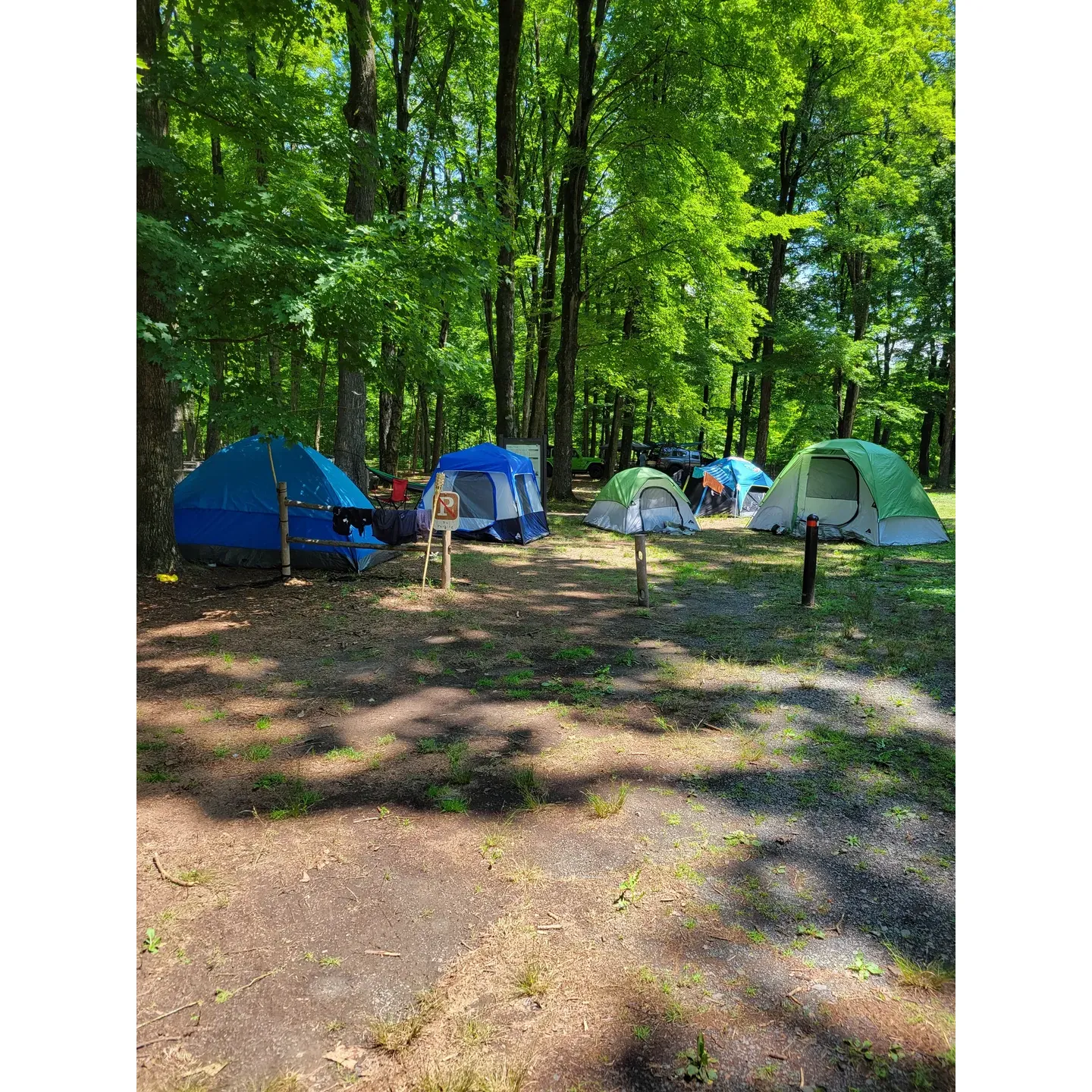 Valley View Group Campground is the perfect retreat for outdoor enthusiasts and river adventurers. With its prime location on the New Jersey side of the scenic Delaware Water Gap National Recreation Area, it serves as an ideal base for groups looking to immerse themselves in nature.

The campground is praised for its beautiful, tree-covered sites, which provide a refreshing canopy of shade and are situated right along the picturesque river. It is well-maintained by park services, offering visitors clean privy facilities and daily trash removal to ensure a comfortable and litter-free environment.

Campers can enjoy amenities such as fire pits for a classic camping experience, bringing to life the joy of roasting marshmallows or sharing stories by the crackling flames. Although the access to the river is described as primitive, it does not detract from the charm of this outdoor haven, as it still provides the opportunity for groups to connect with the serene, natural riverside setting.

To maintain the exclusivity and preserve the quality of the experience, a permit is required for camping, which allows for more intimate gatherings and a sense of privacy for your group's adventure. Cell service availability ensures that guests can stay connected, should they choose, even while relishing the seclusion offered by Valley View Group Campground's lush surroundings.

The campground's atmosphere is one of tranquility and togetherness, making it a superb option for those looking to bond with nature, enjoy leisurely river trips, or simply relax amid the welcoming embrace of the great outdoors. It's a setting where lasting memories are waiting to be created, with the comforting knowledge that the essentials for a pleasant stay are thoughtfully attended to. Whether seeking a peaceful retreat or an active river excursion, Valley View Group Camp campground delivers a harmonious blend of natural beauty and practical amenities. Description by ChatGPT.