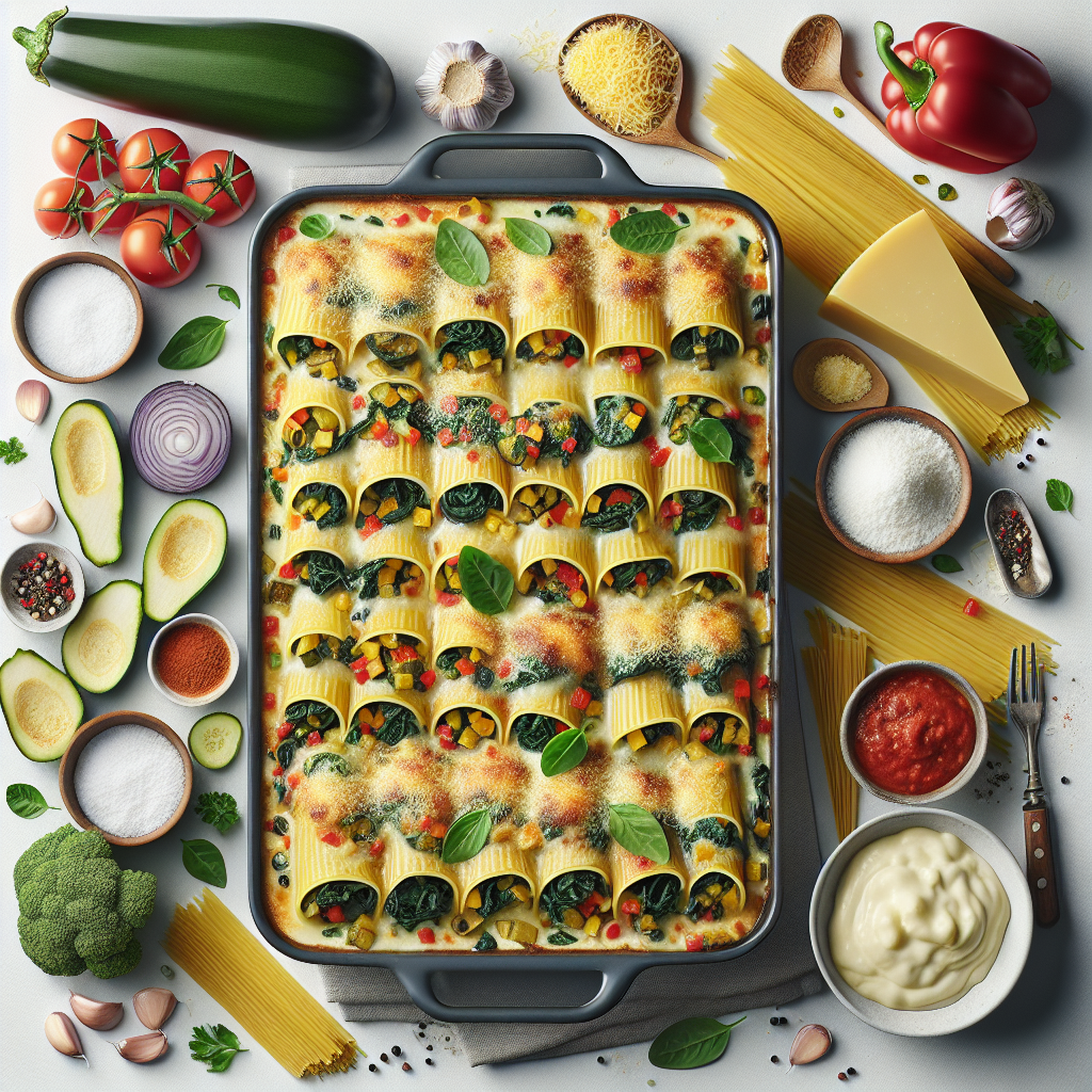 Canelons de Verduras, or Vegetable Cannelloni, is a classic Andorran dish that is both hearty and wholesome. Inspired by Catalan cuisine, this recipe involves stuffing cylindrical pasta with a vibrant blend of sautéed vegetables, including spinach, zucchini, eggplant, and bell peppers. The cannelloni are layered in a baking dish, smothered in a creamy béchamel sauce, topped with grated cheese, and then baked to golden perfection. As a quintessential comfort food, it's perfect for those seeking a vegetarian option that doesn't skimp on flavor or satisfaction. This dish is ideal for a cozy family dinner or a sophisticated gathering.