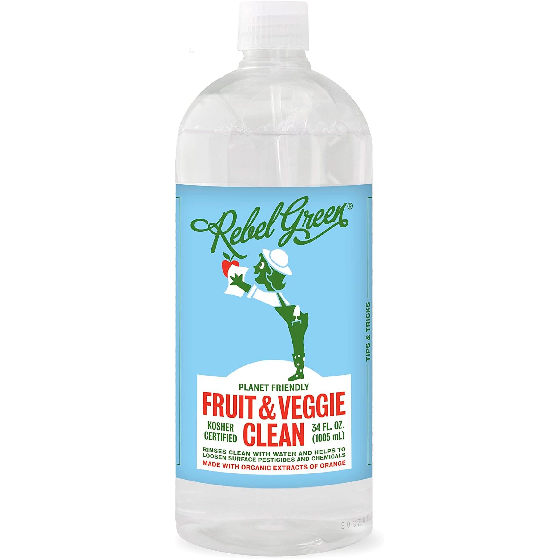 Rebel Green Fruit & Veggie Wash is a natural produce wash designed to remove residue, wax, pesticides, and other chemicals from fruits and vegetables. Made with plant-based ingredients, this product offers a safe and effective way to clean produce without leaving any aftertaste.