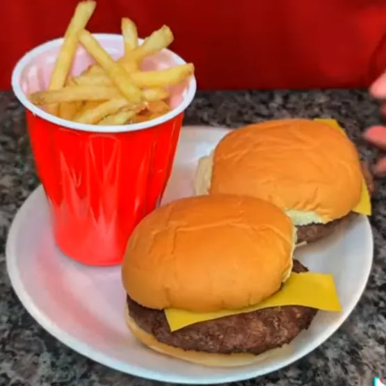 Homemade McDonald’s-Style Burger & Fries image