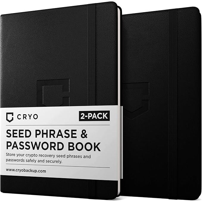 The CRYO seed phrase storage notebook is the perfect solution for securely backing up your crypto seed phrases. With space to store up to 40 recovery seed phrases, you can rest easy knowing your valuable information is safe and secure.