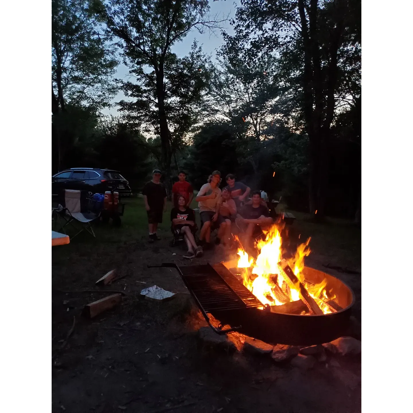 Immerse yourself in the serenity of nature with an organized group tent camping experience at Hickory Run State Park. This attractive destination is perfect for anyone looking to connect with the outdoors and enjoy the company of friends, family, or community groups in a more rustic setting. The spacious group campsites offer plenty of room to arrange tents and EZ-ups, complemented by numerous picnic tables and a grand fire ring to gather around and share stories beneath the stars.

Adventure and tranquility coexist harmoniously here, offering campers a wealth of opportunities to explore the picturesque surroundings. With an array of hiking trails weaving through the landscape, expect to encounter the soothing sound of waterfalls and the opportunity to partake in activities such as fishing, further enhancing the outdoor experience. The sightseeing possibilities are exceptional, aided by decent signage ensuring ease of navigation through the park's natural attractions.

For provisions, convenience is just around the corner with a nearby Dollar General and a small grocery store a quick 10-minute drive away. And should you wish to complement your camping experience with creature comforts, the visitor center is located a moderate walk away, supplying showers and additional restroom facilities for those in need.

The park itself exudes beauty and offers a pleasant camping atmosphere while championing a clean environment. The commitment to maintaining the park's charm is evident, with dedicated spaces for waste facilities ensuring a tidy setting. Campers are reminded to arrive prepared, bringing along bottled water to stay hydrated, and firewood to fuel the evening's entertainment. 

Whether you're an out-of-state scout troop in search of a strategic camp location or a group seeking a delightful escape from the daily grind, Hickory Run State Park's group campsites provide a fantastic venue for creating lasting memories in the great outdoors. The scenic creek by certain sites adds a lovely natural soundtrack, though campsite selections can be tailored to suit the expected weather conditions for maximum comfort.

Join us at Hickory Run State Park for a group camping journey where simplicity and nature unite to offer an unforgettable outdoor excursion. Description by ChatGPT.