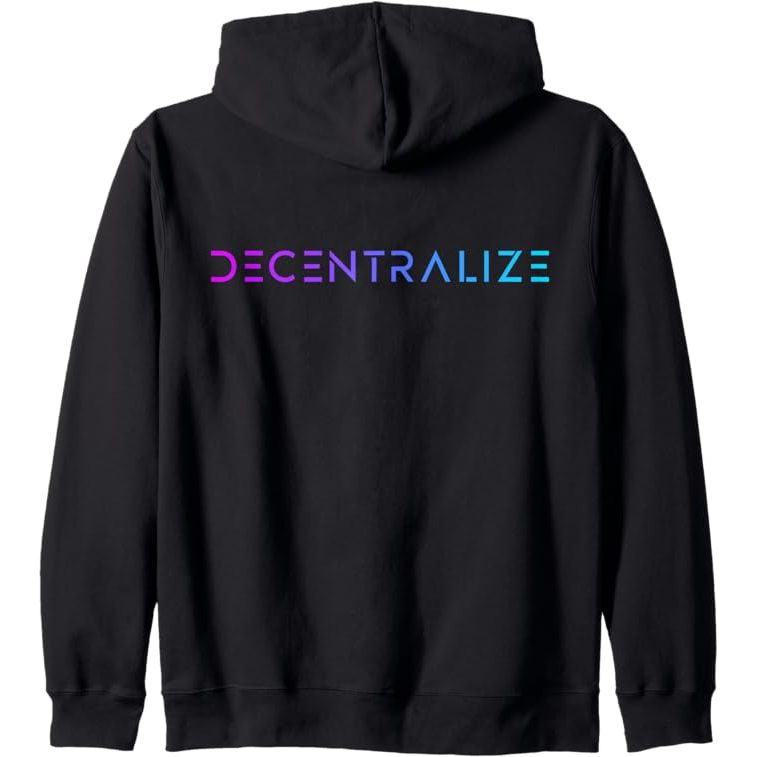 Decentralize Crypto Web3 Blockchain Currency DAO NFT P2P IOT Zip Hoodie image