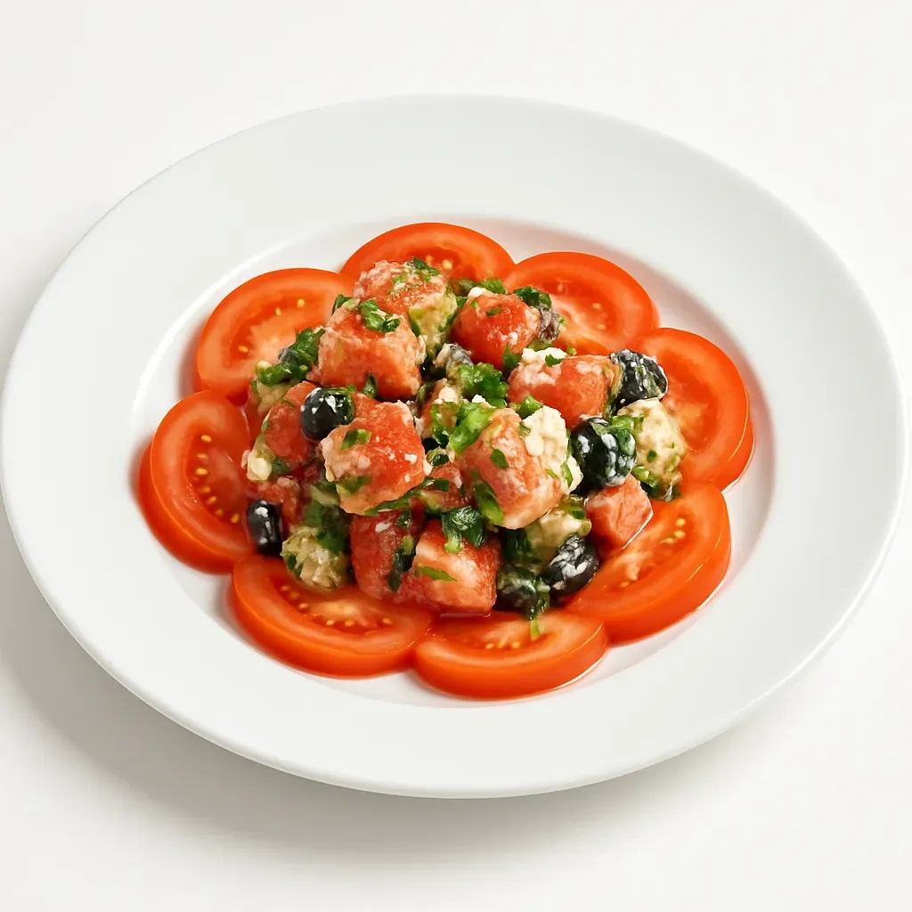 A refreshing Bulgarian salad featuring a colorful mix of fresh veggies, feta cheese, and olives, perfect as a side dish or appetizer.