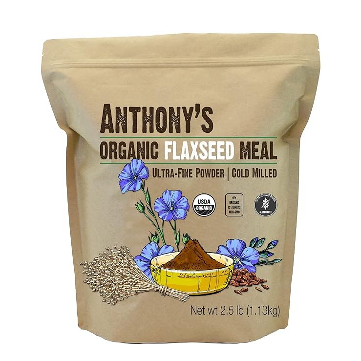 Anthony's Organic Flaxseed Meal is a 2.5 lb package of gluten-free ground flaxseed powder that is cold-milled to maintain its nutritional integrity. Flaxseed is known for its high fiber content, omega-3 fatty acids, and lignans, making it a popular superfood choice for those looking to boost their nutritional intake.