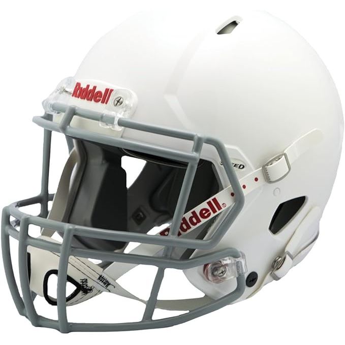 The Riddell Victor Youth Helmet is designed specifically for young football players, offering advanced protection and comfort on the field. This helmet features a durable outer shell made of polycarbonate material, providing high impact resistance to protect against head injuries during gameplay.