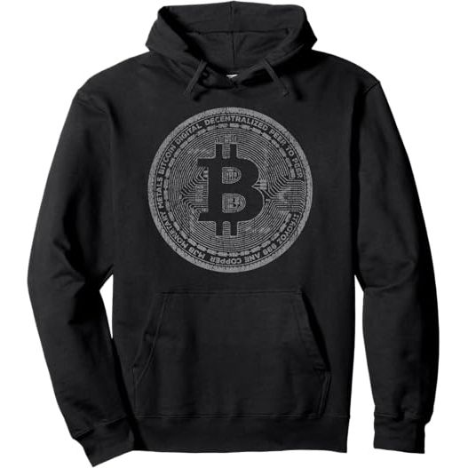 Bitcoin Coin Hoodie Distressed - Crypto - Satoshi Nakamoto image