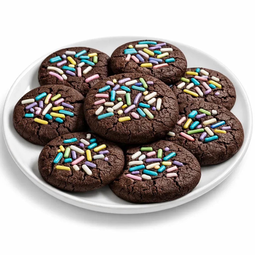 Delightful and simple chocolate cookies made with just four ingredients, perfect for satisfying your sweet cravings quickly.