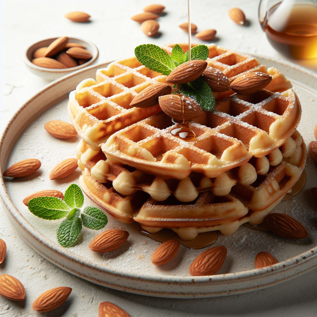 Chaffles with Almond Flour are a tasty, low-carb alternative to traditional waffles, perfect for those following a ketogenic diet. These chaffles are made using almond flour, resulting in a slightly nutty flavor and a crisp texture. With their high protein and fat content, they make a satisfying meal or snack.