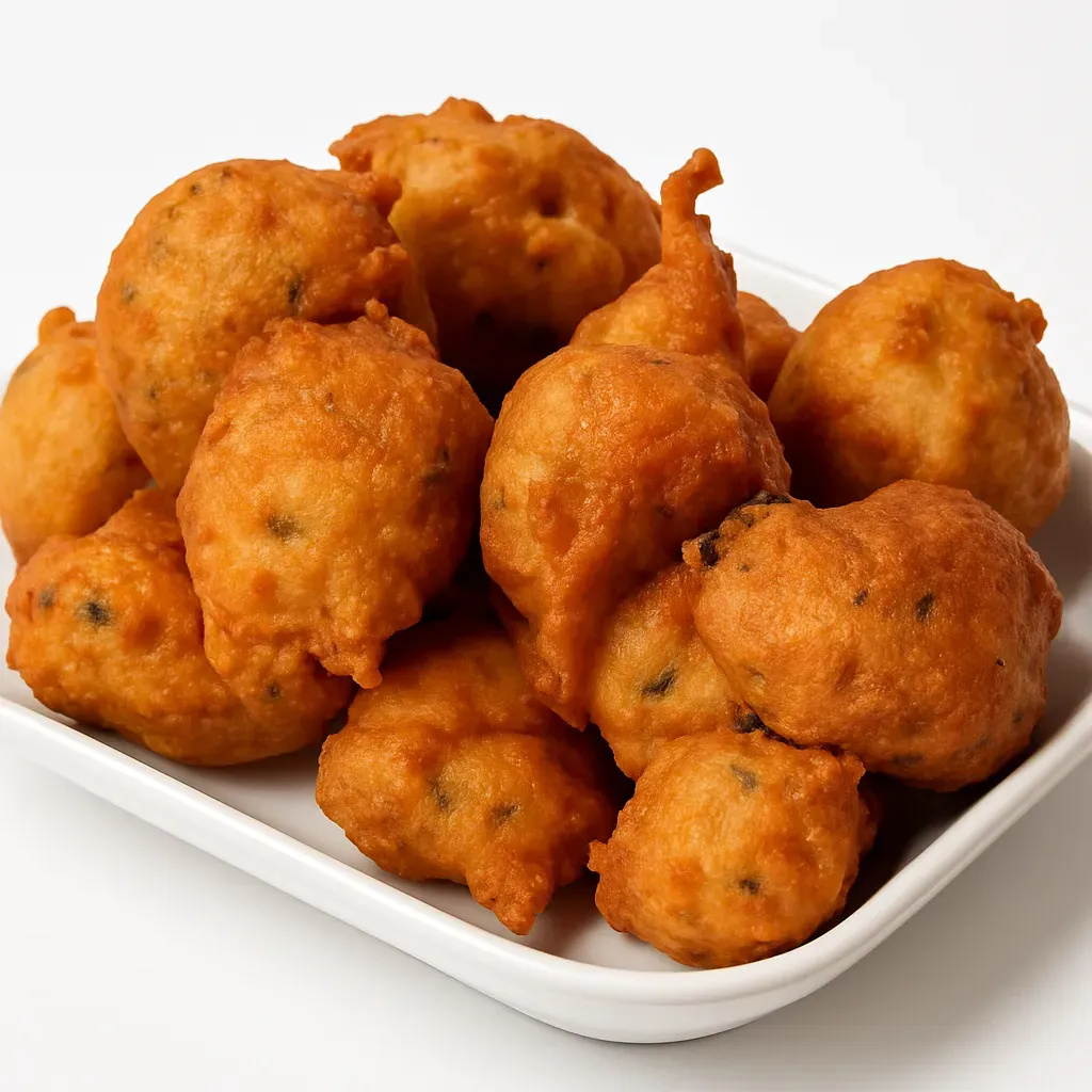 Dive into the flavors of Barbados with scrumptious Bajan fishcakes. These deep-fried delights are crispy on the outside and packed with vibrant, spicy flavors on the inside, perfect as an appetizer or snack.