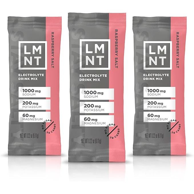 LMNT Zero Sugar Electrolytes in Raspberry Salt flavor is a popular drink mix designed to help replenish essential electrolytes in the body. Each serving contains a blend of sodium, potassium, and magnesium, which are crucial for supporting optimal hydration, muscle function, and the body's natural balance of electrolytes.