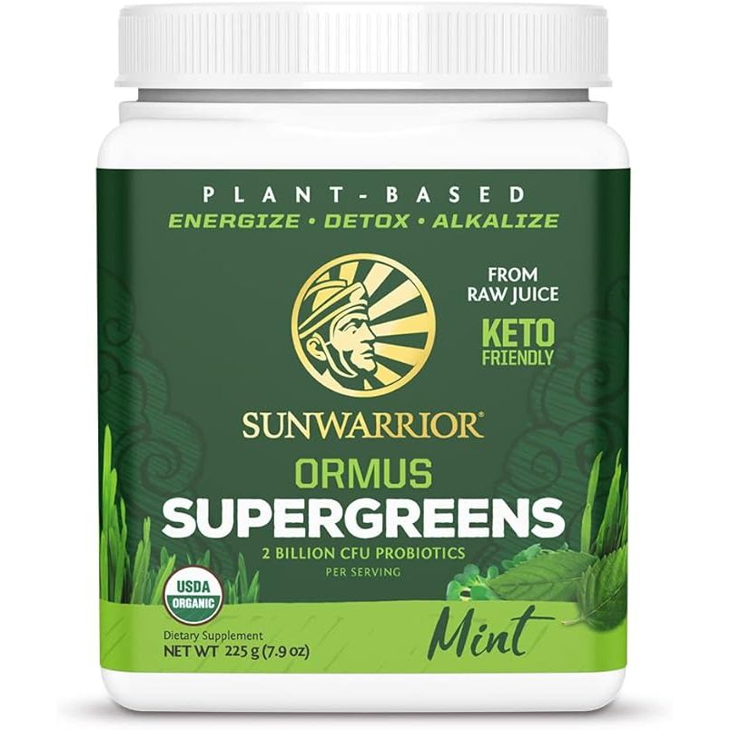 Sunwarrior Vegan Organic Greens Probiotic Powder is a unique supplement that combines the benefits of organic greens with probiotics for improved digestive health. Each serving contains 2 billion CFU of probiotics to support a healthy gut environment.