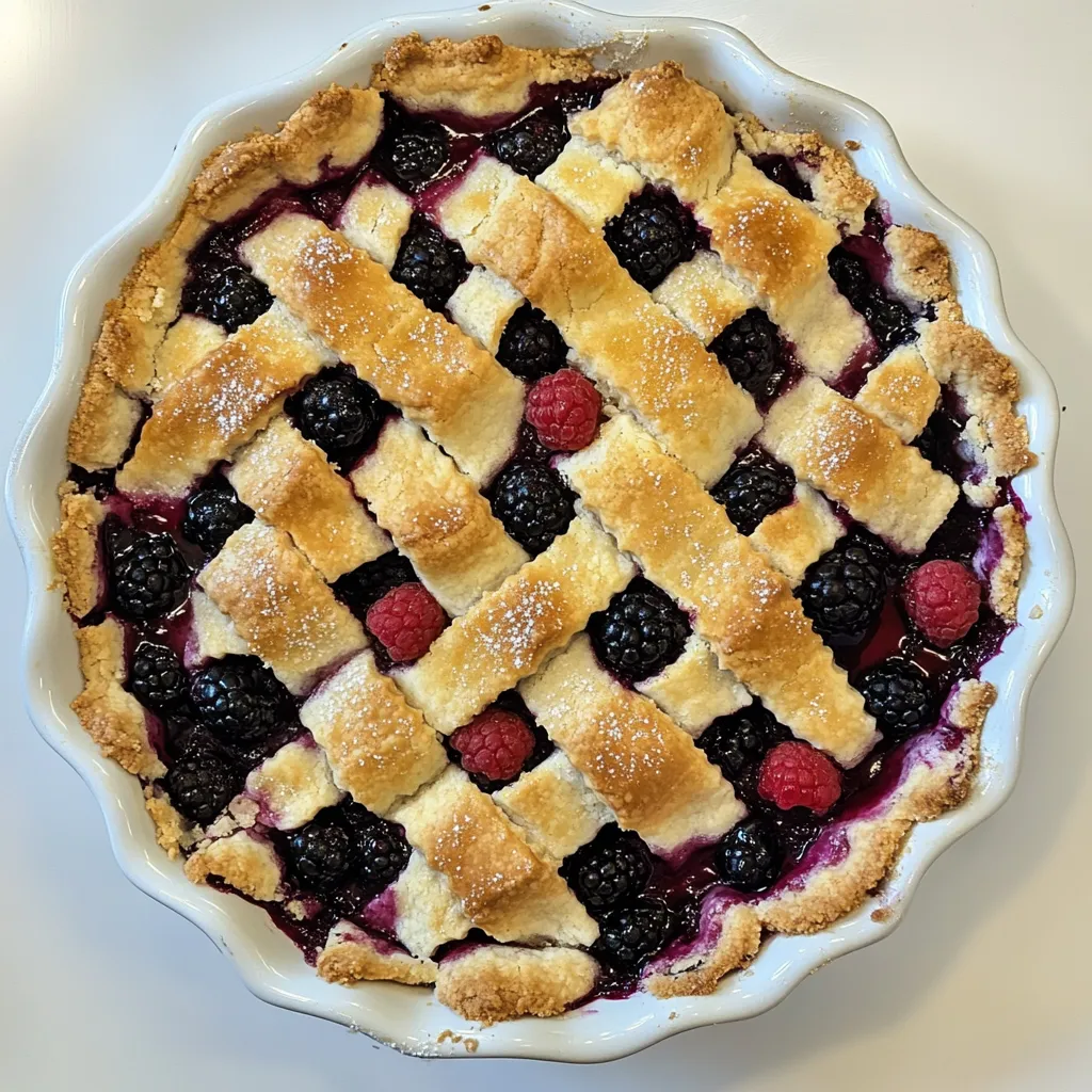 Berry Cobbler is a classic American dessert that features a medley of sweet and tart berries topped with a golden, biscuit-like crust. This dish typically uses a mix of blueberries, raspberries, blackberries, and strawberries that are tossed with sugar and a bit of flour or cornstarch for thickening.