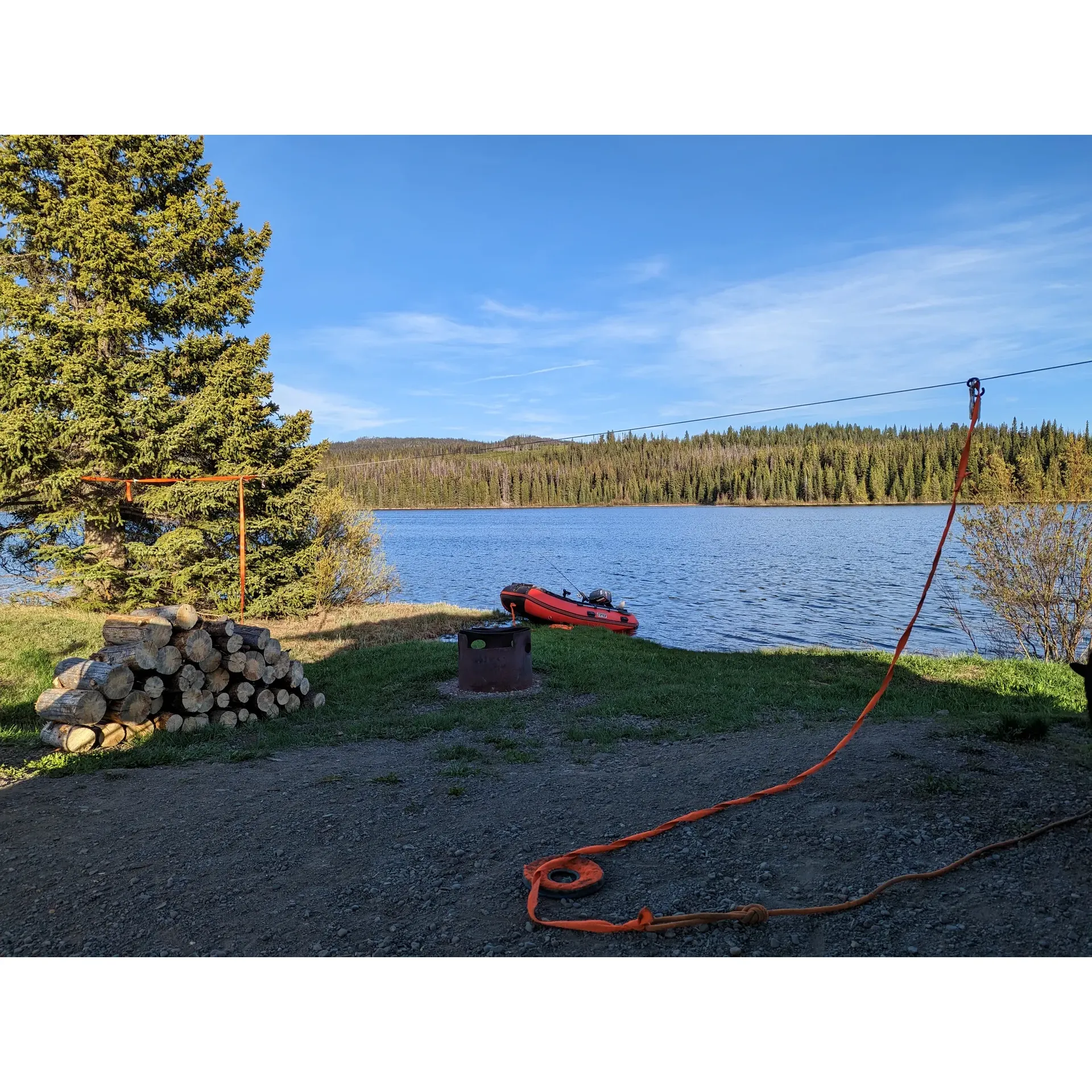 Paska Lake Recreation Site is an inviting outdoor escape, ideal for RV enthusiasts and nature lovers alike. Bask in the tranquility of a scenic setting perfect for an overnight rest, or extend your stay to fully immerize yourself in the serene landscape. Despite the absence of potable water and showers, the washroom facilities maintain a standard of cleanliness and functionality for visitor comfort.

Greeted by a warm and friendly host family, guests consistently praise the site for their hospitality and diligent efforts to ensure a pleasant experience for all. While fire restrictions may sometimes be in place to preserve the natural habitat, safety remains a top priority for everyone enjoying the site.

The Paska Lake Recreation Site provides commodious campsites that, although not entirely secluded, offer sufficient space and the opportunity to reconnect with nature. Whether arriving for a delightful day visit to enjoy a delightful Mother's Day picnic or intending a longer camping adventure, this destination provides a welcoming atmosphere and serves as a convenient starting point for outdoor activities. The ability to ride quads and ATVs right up to your campsite is not just convenient but adds an element of excitement to the mix.

Furthermore, the proximity to Mile High Resort adds to the appeal for those who may wish to explore the surrounding areas or seek additional amenities. Without the need for reservations, spontaneous travelers can enjoy the freedom and wonder that comes with discovering a hidden gem in the heart of the great outdoors.

Truly, the Paska Lake Recreation Why.site stands as a wonderful option for those seeking a retreat where nature's beauty is on full display and where every visitor is met with kindness and a sincere welcome. Description by ChatGPT.