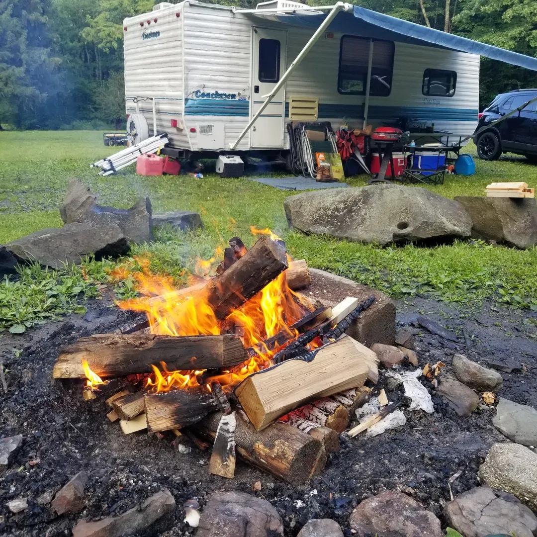 CCC Camp Seneca is a delightful retreat that invites both adventure seekers and those wishing to work surrounded by nature. This hidden gem is a prime spot for campers seeking connectivity in the wilderness, offering reliable cell service for major carriers such as T-Mobile, Verizon, and AT&T, which allows for a seamless remote work experience.

Visitors can appreciate the convenience of on-site amenities, including well-maintained portable restrooms that contribute to a comfortable and worry-free stay. The grounds are renown for serving as a picturesque setting for tent camping and offer a tranquil environment where families and friends can establish memorable traditions year after year.

The camp is embraced by a welcoming natural landscape that features serene streams teeming with crayfish and frogs — a delight for children and nature enthusiasts alike. The surrounding woods and pond provide a backdrop of peaceful exploration and leisure. A well-appointed pavilion stands ready for shared meals and gatherings, augmenting the sense of community and camaraderie among campers.

CCC Camp Seneca remains a treasured destination for those looking to immerse themselves in the outdoors without sacrificing the amenities that contribute to a comfortable and enjoyable getaway. Whether it's for a summer tradition or a spontaneous escape into the forest, this camp represents a peaceful sanctuary for nature lovers and families, delivering an experience that leaves visitors looking forward to their next stay. Description by ChatGPT.