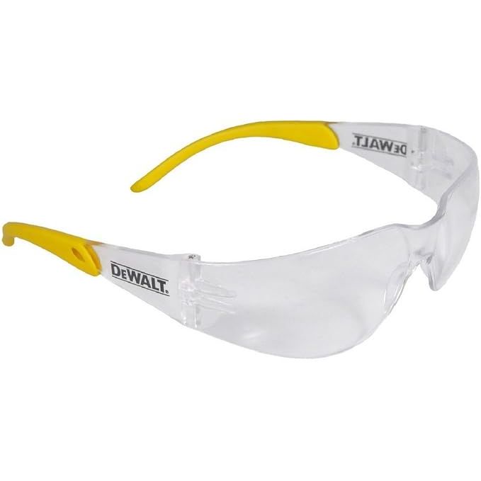 The Dewalt DPG54-1D Protector Clear High Performance Lightweight Protective Safety Glasses are designed to provide eye protection in a variety of work environments. These glasses feature a wraparound frame design for added protection and durability. The clear polycarbonate lenses offer high impact resistance and provide a clear field of vision.