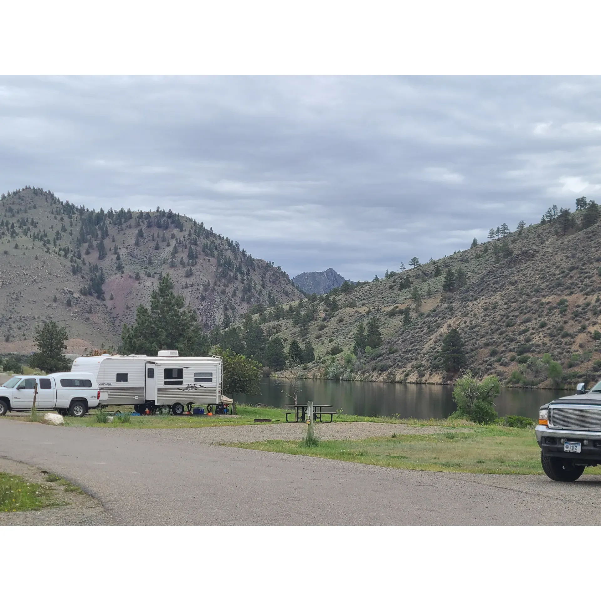 Devils Elbow Campground offers a serene escape for outdoor enthusiasts looking to immerse themselves in the splendor of a natural setting, just a convenient distance from Helena, allowing for easy access to urban conveniences if needed. Renowned for its tranquil environment and breathtaking vistas, the campground is an idyllic destination for both spontaneous weekend adventures and special occasions such as birthdays, celebrated amid the picturesque backdrop of the great outdoors.

Camping enthusiasts will appreciate the clean and well-maintained grounds, where you can select from a variety of spacious sites suited for both RV and tent camping. Several of these sites boast commanding views of the river, creating an idyllic setting for relaxation and contemplation. With an array of vault toilets strategically placed throughout, visitors can enjoy the comforts of well-kept facilities.

Adventure-seekers will find excitement with water boarding and fishing opportunities catering to both novices and seasoned anglers alike. While the bountiful waters yield varied success, the sheer joy of casting a line or gliding on the surface ensures that every moment is cherished. For those seeking serenity, Devils Elbow Campground delivers with its notably quiet atmosphere where the whispers of nature provide an unmatched soundtrack.

The attentive and welcoming campground hosts contribute to the ambiance, enhancing guests' experiences with their friendly demeanor. While the current regulations disallow fires, each campsite is equipped with picnic tables that invite outdoor dining and socializing under the expansive sky. The absence of showers is easily offset by the exceptional cleanliness of the vault toilets, cited as some of the tidiest available.

Embrace the beauty of open spaces and the soothing flow of the river at Devils Elbow Campground, where an affordable $15 nightly fee unlocks the gateway to a pristine natural playground, pets included, and memories waiting to be made. Whether you prefer the assuredness of a reserved spot in Loop A or the spontaneity of first-come, first-serve sites in Loops B and D, this sanctuary is a treasure for all who seek the great outdoors and the many splendors it offers. Description by ChatGPT.