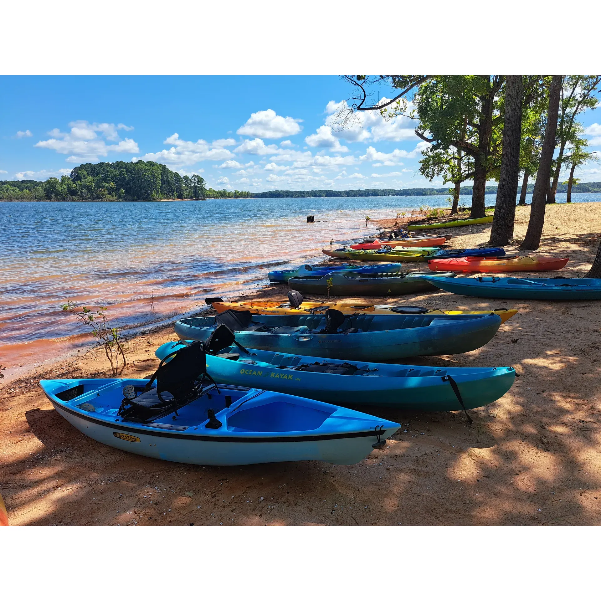 Kerr Lake State Park, Hibernia Group Area, stands out as a premiere destination offering a plethora of outdoor experiences for both individual adventurers and large groups seeking to immerse themselves in nature's harmony. With its clear, expansive lake serving as the centerpiece, visitors are treated to endless opportunities for water-based fun and exploration. Whether it's the tranquility of fishing, the excitement of kayaking and paddleboarding, or the simple pleasure of boating, the lake is an aquatic playground waiting to be enjoyed.

Campers can look forward to selecting from a variety of camping spots tailor-made for every preference, be it a serene solo trip or a lively group retreat. With ample space for numerous tents, the Hibernia Group Area is ideal for large gatherings, creating memories that last a lifetime. Although minimalist in approach, providing water hookups but no electricity, the area fosters a genuine outdoor experience, encouraging visitors to connect with the environment and each other.

Regular visitors have cherished memories of spending their childhood at Kerr Lake State Park, and consistently recommend it for groups aiming to camp in a setting that is both beautiful and tranquil. The calmness of the park is complemented by well-maintained facilities, including notably clean bathrooms that enhance the comfort of your stay.

Eager campers and nature enthusiasts are encouraged to act swiftly and reserve their spot at this exceptional outdoor hub. With its commitment to cleanliness, abundance of recreational activities, and group-friendly atmosphere, Kerr Lake State Park's Hibernia Group Area is a location that promises a delightful escape from the everyday hustle and should be rapidly added to any outdoor lover's travel agenda. Experience the joys of nature where the promise of fresh air and a pristine environment ensures a delightful visit every time. Description by ChatGPT.