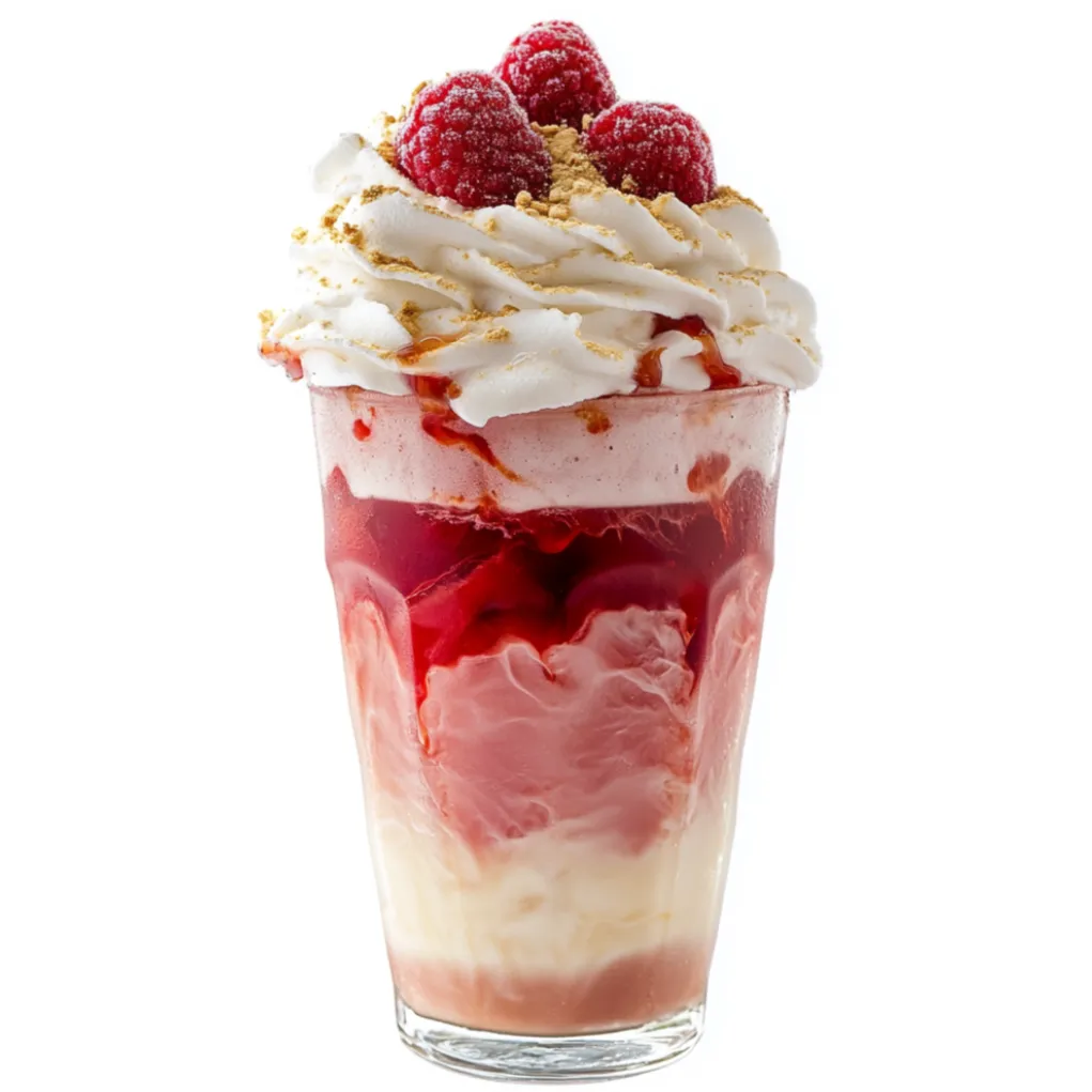 The Iced Raspberry White Mocha is a luxurious, refreshing coffee beverage perfect for those warm days when you need a sweet pick-me-up. This drink features a rich blend of espresso and white chocolate mocha sauce, complemented by a raspberry syrup that adds a tart, fruity dimension.