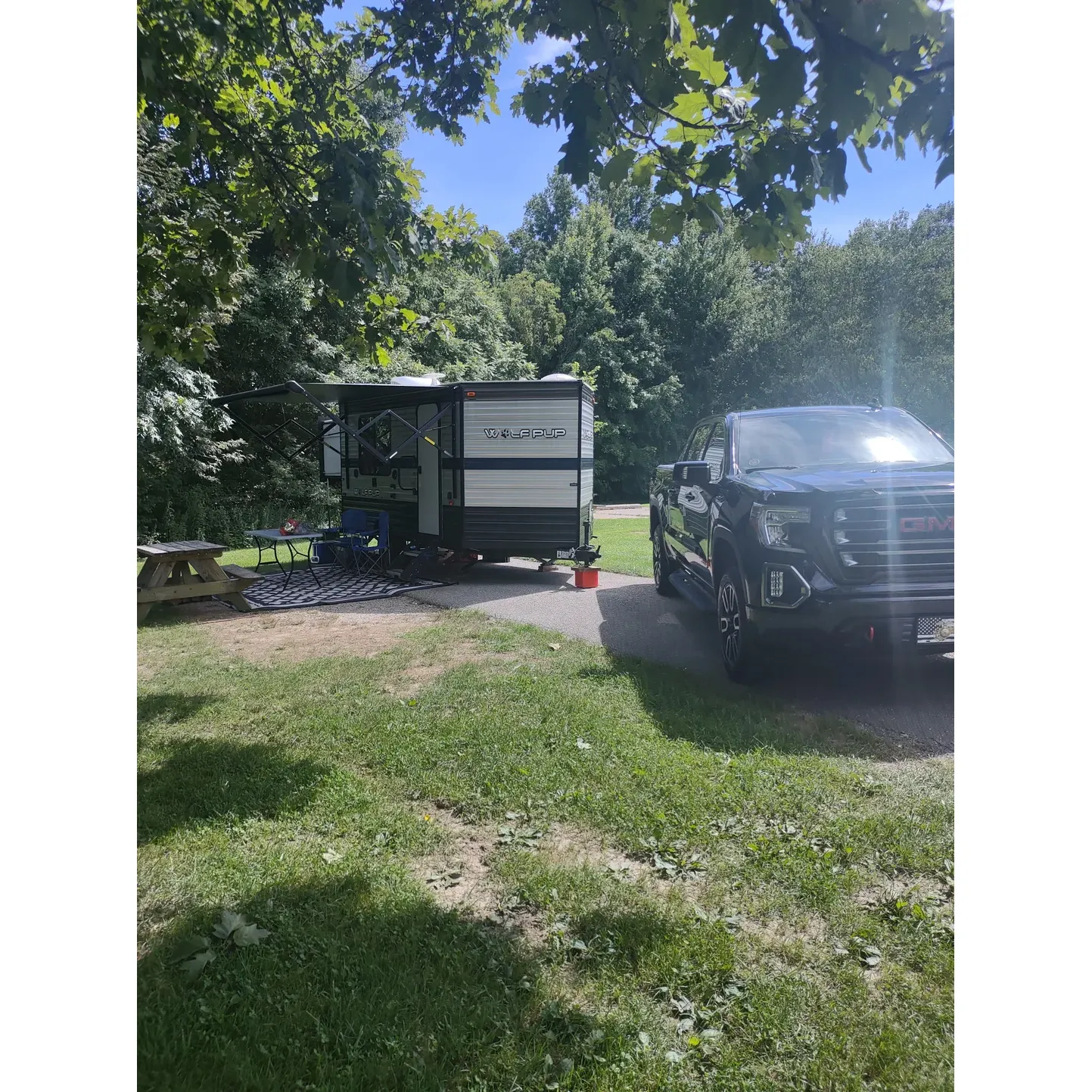 Brown County State Park Buffalo Ridge Campground offers an enchanting retreat for nature lovers and outdoor enthusiasts. With an efficient check-in process and a lovely array of amenities including well-distributed water supplies, garbage bins, and pristine bathroom facilities, guests are welcomed into a setting that prioritizes convenience and cleanliness. Among the accommodating spaces, you will find an array of camping options catering to both large RVs and cozy tents, with many sites benefiting from electrical hookups.

The campground boasts a selection of shaded spots adorned by trees, providing a refuge from the sun, while other sites offer a sun-kissed experience for those who prefer a brighter stay. Each campsite, like the well-appointed site #17, is spacious enough for comfort and comes with its unique touch of nature.

The diversity of the terrain around the area is a haven for hikers and mountain bikers, providing trails that cater to various skill levels and preferences. The renowned Abe Martin Lodge, located within easy reach, complements the outdoor adventure with its exceptional culinary offerings—a highlight for many visitors.

Furthermore, the campground's proximity to a camp store ensures that any basic necessities are just a stone's throw away, enhancing the convenience factor for guests. For those who seek tranquility without straying too far into the wilderness, the paved and level sites, such as site #44, offer the perfect blend of nature and accessibility.

From making online reservations with helpful campsite photos to exploring the extensive natural beauty on foot or by bike, Buffalo Ridge Campground stands out as an inviting destination ready to create lasting memories. Guests are invited to discover the warmth and charm of this beautiful campground, where the thrill of the outdoors meets the comfort of thoughtful amenities. Description by ChatGPT.