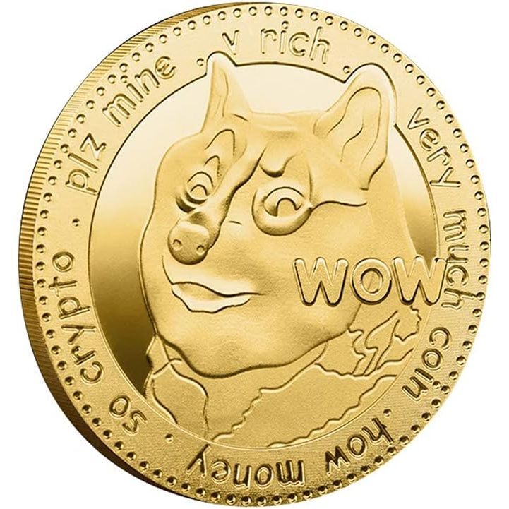 The Dogecoin Coins Commemorative 2021 New Collectors Gold Plated Doge Coins are a limited edition collectible coin featuring a color three-dimensional relief design. These coins are gold plated, adding to their aesthetic appeal and value to collectors. Each coin comes with a protective case to ensure its preservation and longevity.