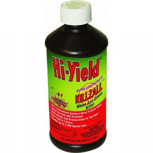 Hi-Yield (33691) Super Concentrate Killzall Weed & Grass Killer is a powerful herbicide designed to effectively kill weeds and grasses in various outdoor areas. This concentrated formula comes in a 16-ounce bottle, providing a cost-effective solution for large treatment areas.