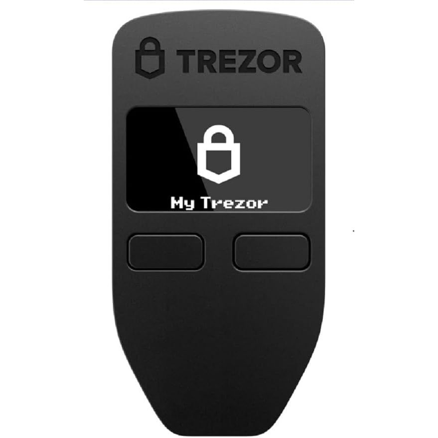 The Trezor Model One is an original cryptocurrency hardware wallet that provides secure storage for various cryptocurrencies like Bitcoin. It offers protection against hacking, malware, and other security threats by keeping the private keys offline.