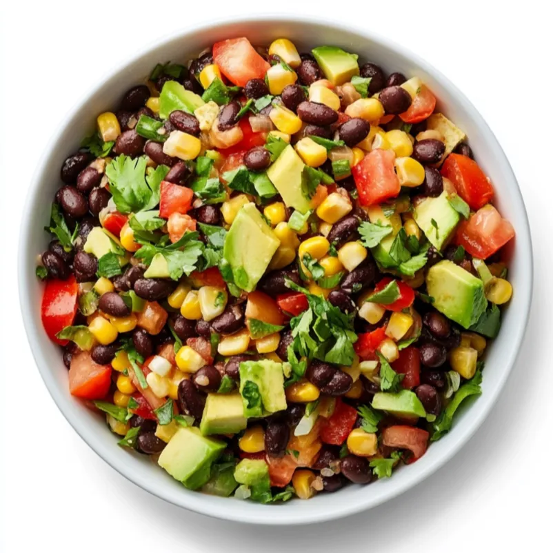 Cowboy Caviar, also known as Texas Caviar, is a colorful and flavor-packed dish that consists of black beans, corn, diced avocado, tomatoes, and bell peppers. This zesty recipe includes a dressing made with olive oil, lime juice, garlic, and various spices, which bring a bright and tangy taste to the vegetables and legumes.