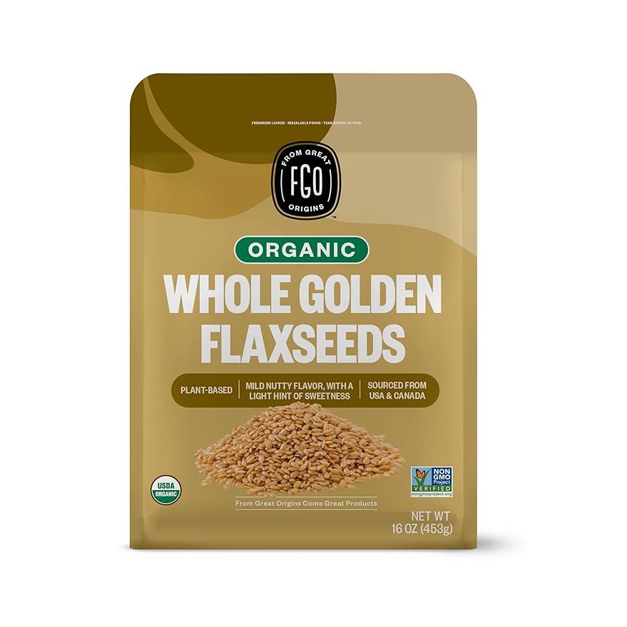 Organic Whole Golden Flax Seeds by FGO are grown in the USA and come in a 16 oz resealable bag, making them easy to store and use. These flax seeds are certified organic, ensuring they are free from synthetic chemicals and pesticides.