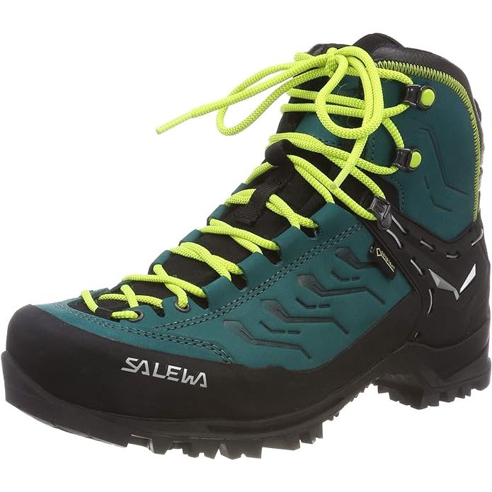 The Salewa Rapace GTX Mountaineering Boot is a high-performance women's hiking and mountaineering boot designed for challenging terrain and alpine conditions. It features a durable and waterproof Gore-Tex membrane that keeps your feet dry and comfortable, even in wet weather conditions.